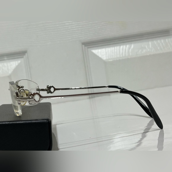 CEO Bob Silver  Eyeglass Frame  Made in Japan/White goldplated - Picture 6 of 11